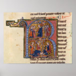 Historiated initial 'R' depicting the Sultan posters