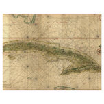 Historic 1639 Map of Cuba by Joan Vinckeboons flyers