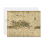 Historic 1639 Map of Hispaniola - Joan Vinckeboons invitations