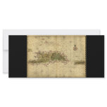 Historic 1639 Map of Hispaniola - Joan Vinckeboons rack cards