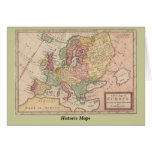 Historic 1721 Map of Europe cards