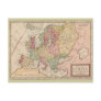 Historic 1721 Map of Europe Postcards