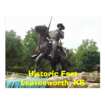 Historic Fort Leavenworth, KS- Buffalo Soldier Mon Postcards