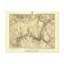 Historic Grand Canyon Map - National Archives Postcard