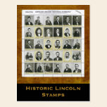 Historic Lincoln Stamps: Art Print Postcard postcards