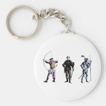 Historical Britain England 15th Century Knights Key Chains