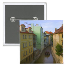 Historical buildings with canal, Prague, Czech Pins