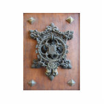 Historical Door Knocker On The Gate To Hluboka Cas photo sculptures