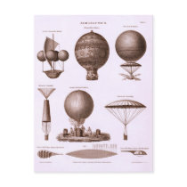 Historical Hot Air Balloon Designs Post Card