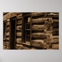 Historical Log Cabin Posters
