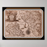Historical Map Mexico California 1702 poster/print