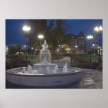 Historical McMinnville Tennessee Before Sunrise Poster