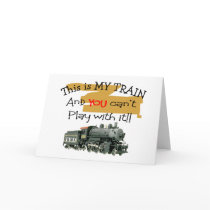 Historical Train Gifts--Hilarious sayings Greeting Cards