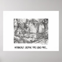 Historically, creative types loved Macs Poster