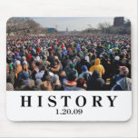 HISTORY: Crowd at Obama Inauguration Mouse Mats