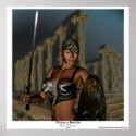 "History Is Beautiful" Female Gladiator Girl NEW! posters