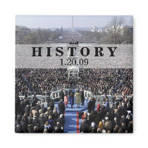 HISTORY: President Obama Inauguration Refrigerator Magnet