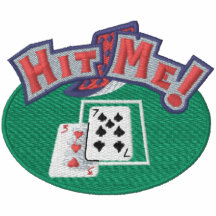 Hit Me Cards Embroidered Shirt