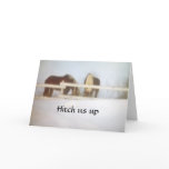 HITCH US UP TO WISH MERRY CHRISTMAS cards