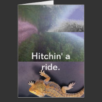 Hitchin a ride cards