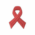 HIV AIDS Awareness - RED RIBBON EMBROIDERED embroidered shirts