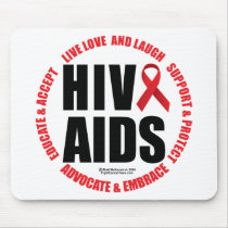 HIV/AIDS Live Love Laugh Mouse Pads