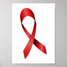 HIV Ribbon Print