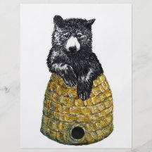 hive bear personalized flyer