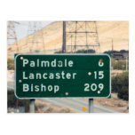 Hiway Sign on CA-18 outside of Palmdale/Lancaster Postcards