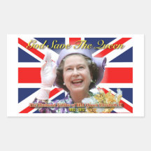 HM Queen Elizabeth II Diamond Jubilee Sticker