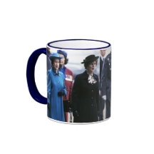 HM Queen Elizabeth II-Margaret Thatcher Coffee Mugs