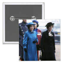 HM Queen Elizabeth II-Margaret Thatcher Pins