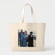 HM Queen Elizabeth II-Margaret Thatcher Tote Bags