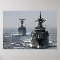HMAS Sydney (FFG 03) and HMAS Ballarat (FFG 155)+