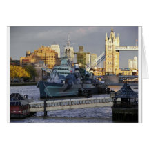 HMS Belfast. Card