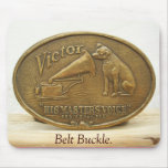 HMV, VICTOR, Belt Buckle. mousepads