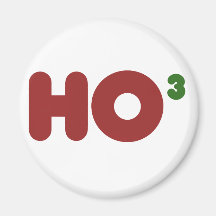 Ho 3 Nerdy funny christmas Magnets