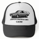 Ho Brah!.., " JESUS STOLE MY CAR!!! " Trucker Hat.