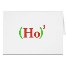 Ho-cubed Christmas Card