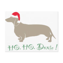 Ho, Ho, Doxie! Post Card