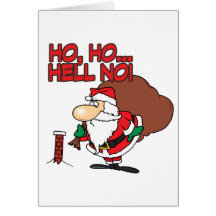 ho ho hell no santa chimney dilemma card