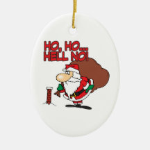 ho ho hell no santa chimney dilemma ornament