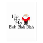 Ho Ho Ho Blah Blah Blah Christmas Postcard