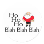 Ho Ho Ho Blah Blah Blah Christmas stickers