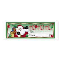 Ho Ho Ho Christmas Gift Tag Card Business Card