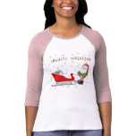 Ho Ho Ho Country Christmas Santas Sleigh L Raglan t-shirts