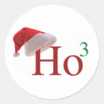Ho Ho Ho Merry Christmas Round Stickers
