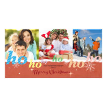 HO-HO-HO PHOTO CARD TEMPLATE