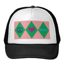 Hockey Argyle Trucker Hats