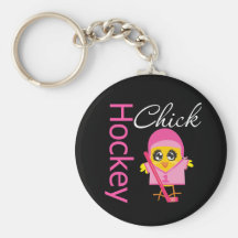 Hockey Chick Key Chain
